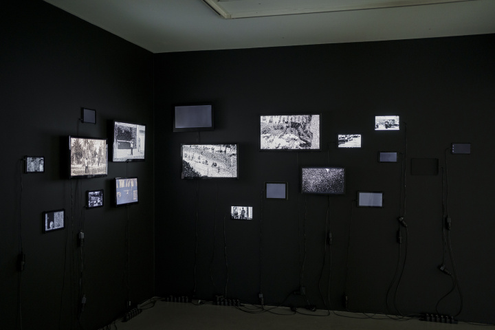 installation view: Alexander Schellow. Sequences #1 - #163,  Reconstructing Life Alexander Schellow / Kalin Serapionov, ICA-Sofia, 2021,  Curated by Krassimir Terziev 
