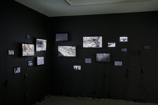 installation view: Alexander Schellow. Sequences #1 - #163,  Reconstructing Life Alexander Schellow / Kalin Serapionov, ICA-Sofia, 2021,  Curated by Krassimir Terziev 